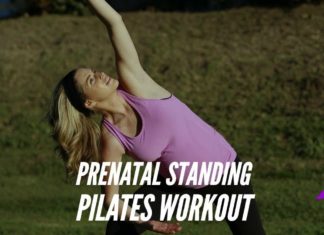 15 Minute Prenatal Standing Pilates Workout for Any Trimester of Pregnancy