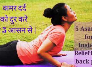 5 asanas for Instant Relief from Back Pain | Instant Back pain relief | Simple Yoga for Back Pain