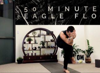 50 Minute Vinyasa Yoga Flow – Eagle Pose Flow (Garudasana)