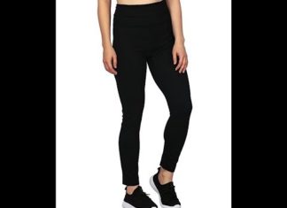 Best review of HDE Women's Maternity Yoga Pants Stretch Pregnancy Leggings Fold Over Waistband Black