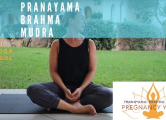 BREATHE: 5 minute Pregnancy Yoga | Pranayama – Brahma mudra | The Yoga Doc