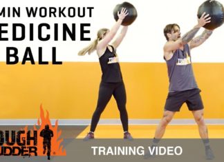 Burn More Belly Fat: 10 Min Medicine Ball Full Body Workout – Ep. 5 | Tough Mudder