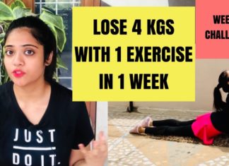 Lose 2-4 Kgs with One Exercise for a week |7 Day Challenge |Q/A | Somya Luhadia