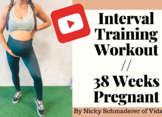 Pregnancy Workout // Interval Training at 38 Weeks Pregnant