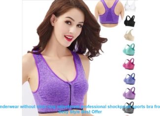 Sports underwear without steel ring adjustment professional shockproof