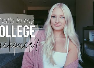 what's in my college backpack? | x-ray school!