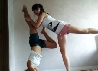 Yoga Challenge Girls do great yoga poses #yoga #challenge #girls