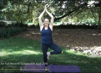 Yoga Class for Full Moon in Scorpio 30th April 2018