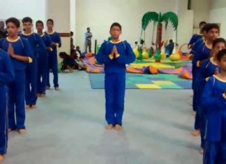 Yoga with asanas names